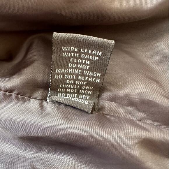 Jou Jou Gray Faux Leather Detachable Hood Fitted Pockets Moto Jacket Coat Medium - Picture 13 of 14